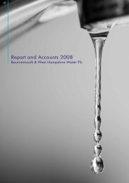 Report and Accounts 2008 - Sembcorp Bournemouth Water