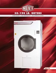 30-190 lb. Milnor Dryers Brochure - Steiner-Atlantic