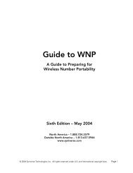 Guide to wnp 6th edition - Syniverse Technologies