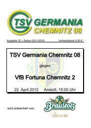 TSV Germania Chemnitz 08 VfB Fortuna Chemnitz 2 - Citec.cc