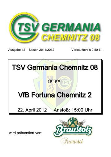 TSV Germania Chemnitz 08 VfB Fortuna Chemnitz 2 - Citec.cc