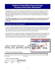 Personal Information Worksheet