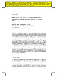 A GIS-based flow model for groundwater resources management in ...