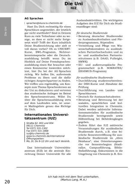 Fibel 2005 als PDF (3.0 MB) - StuRa - TU Chemnitz