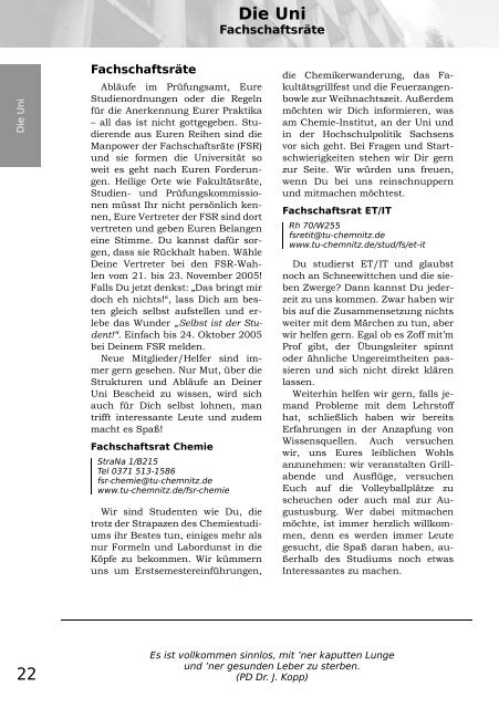 Fibel 2005 als PDF (3.0 MB) - StuRa - TU Chemnitz