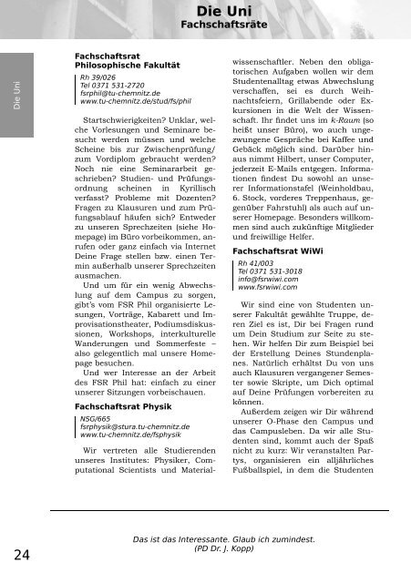 Fibel 2005 als PDF (3.0 MB) - StuRa - TU Chemnitz