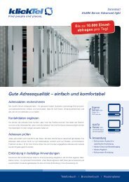 klickTel Server Advanced light - CTI Software von ek-soft