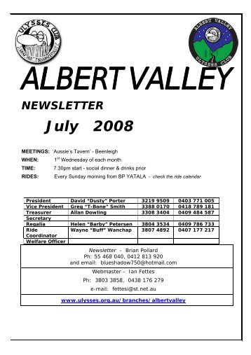 Jul2008 - Albert Valley Branch