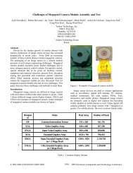 Challenges of Megapixel Camera Module Assembly and Test