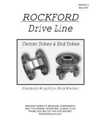 END YOKE - Rockford Drive Line