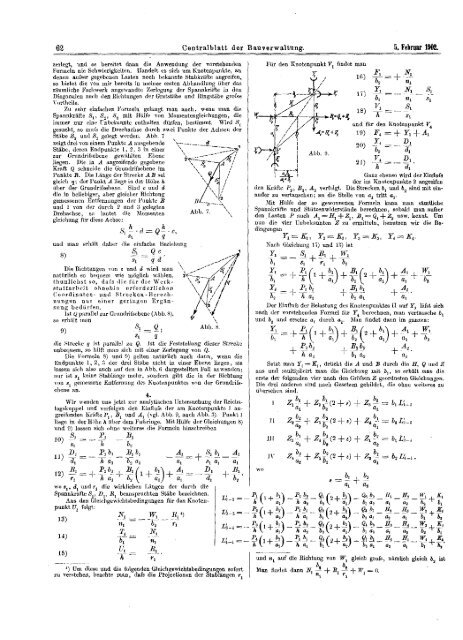 011. Zentralblatt der Bauverwaltung XXII. 1902, Nr. 10= S. 61-64