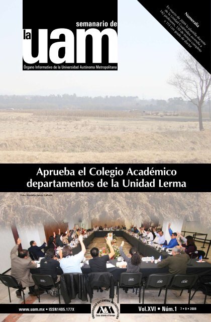Aprueba el Colegio AcadÃ©mico departamentos de la Unidad Lerma