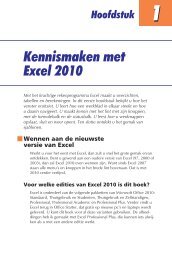 Wennen aan de nieuwste versie van Excel - Van Duuren Media