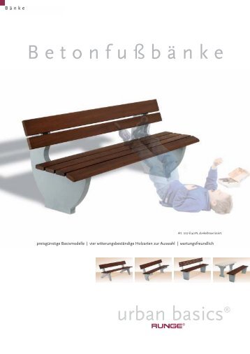 P018 Betonfu§b−nke 4.0.qxd - Runge: Stadtmobiliar - Bänke