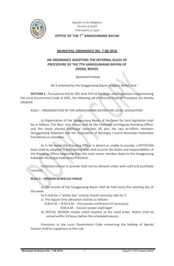 resolution earnestly requesting the hon. congressman erico ... - Jagna