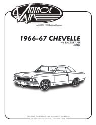 1966-67 CHEVELLE - Vintage Air