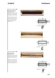 Muut oven helat - Abloy Oy