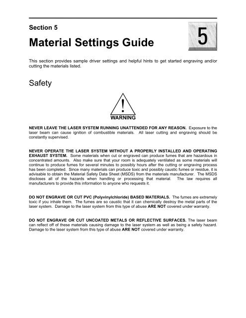 M-360 / V-460 - Engraving Systems Support