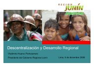 Descentralización y Desarrollo Regional - Mesa de Concertación ...