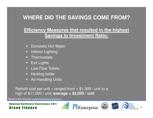 Retrofit Funding Case Studies - Heschong Mahone Group