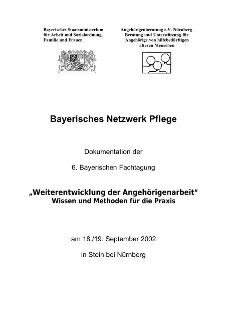 Bayerisches Netzwerk Pflege - Bayerisches Staatsministerium für ...