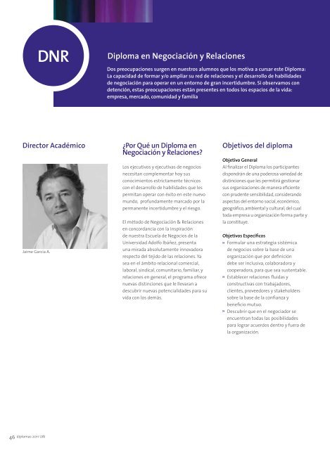 Diploma en NegociaciÃ³n y Relaciones - Universidad Adolfo IbaÃ±ez