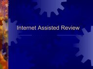 Internet Assisted Review - eRA