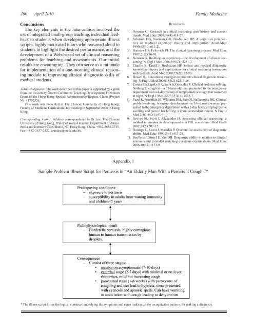 Using Illness Scripts to Teach Clinical Reasoning Skills to ... - STFM