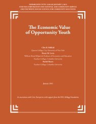 The Economic Value of Opportunity Youth - Civic Enterprises