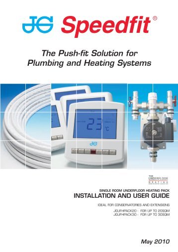 JG Speedfit underfloor heating pack user guide