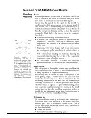 Silicone rubber molding problems