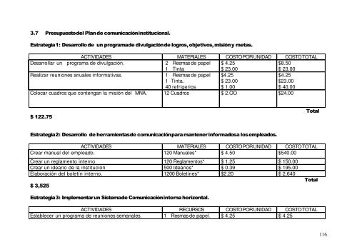 propuesta de plan de comunicacion institucional - DSpace ...