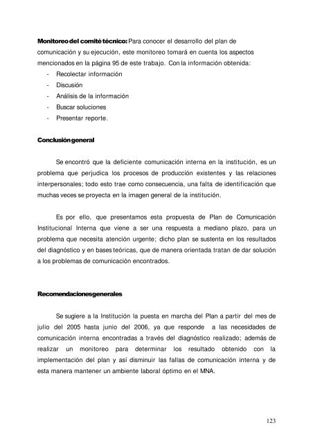 propuesta de plan de comunicacion institucional - DSpace ...