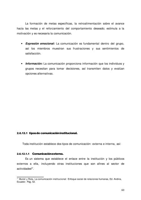 propuesta de plan de comunicacion institucional - DSpace ...