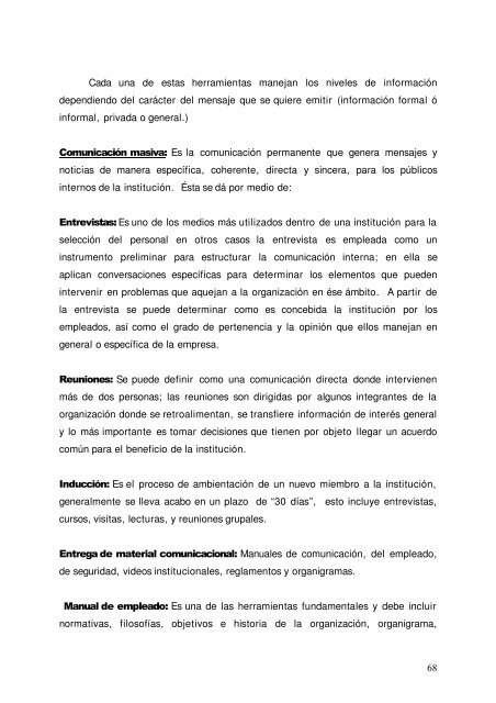 propuesta de plan de comunicacion institucional - DSpace ...