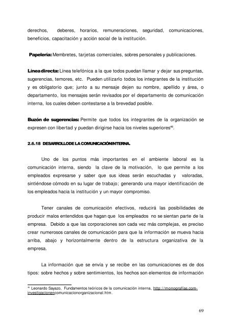 propuesta de plan de comunicacion institucional - DSpace ...