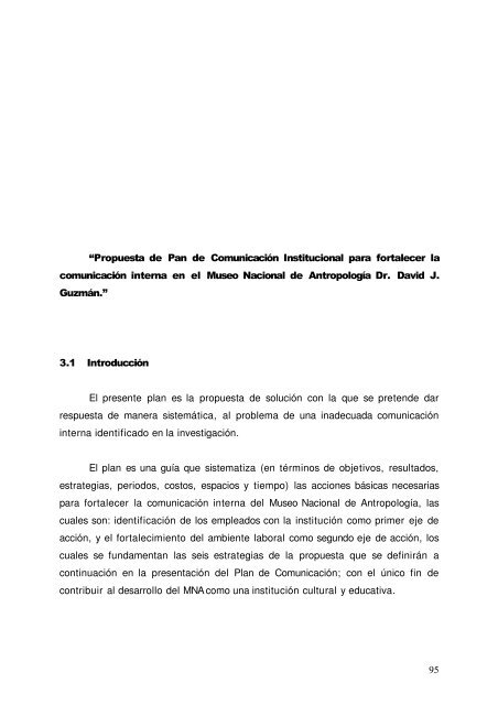 propuesta de plan de comunicacion institucional - DSpace ...