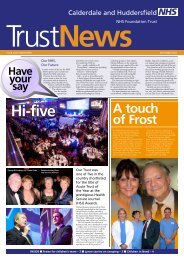 A touch of Frost - Calderdale and Huddersfield NHS Foundation Trust