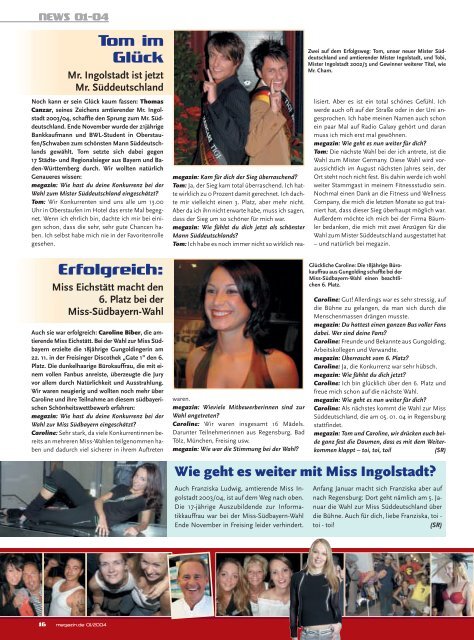 Das Lifestyle-Magazin Der Region • 9. Jahrgang • Januar - Megazin