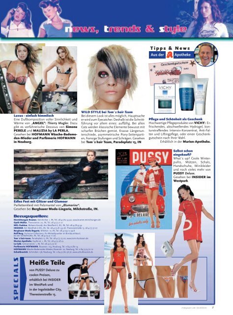 Das Lifestyle-Magazin Der Region • 9. Jahrgang • Januar - Megazin