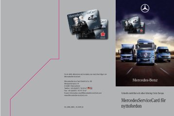 MercedesServiceCard fÃ¶r nyttofordon - Mercedes-Benz