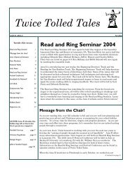 Twice Tolled Tales - Handbell Musicians of America Area 2