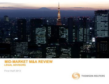 mid-market m&a review mid market m&a review - Thomson Reuters ...