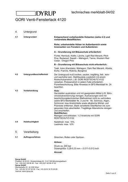 Technische Merkblatt-Sammlung Bondex / Dyrup - Fachhandel ...