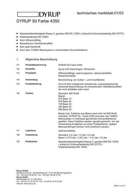 Technische Merkblatt-Sammlung Bondex / Dyrup - Fachhandel ...