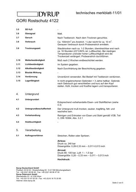 Technische Merkblatt-Sammlung Bondex / Dyrup - Fachhandel ...