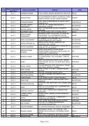 S. No. Date of receving of applicaton Name of ... - ESIC Delhi