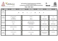 Time Table - Week-02 - lbsnaa