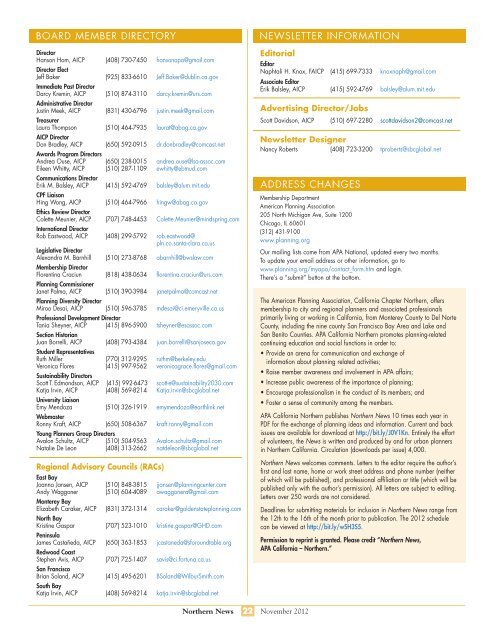 Plan-it sustainably - Northern California Section