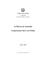 La Ricerca in Australia Cooperazione S&T con l'Italia - Associazione ...